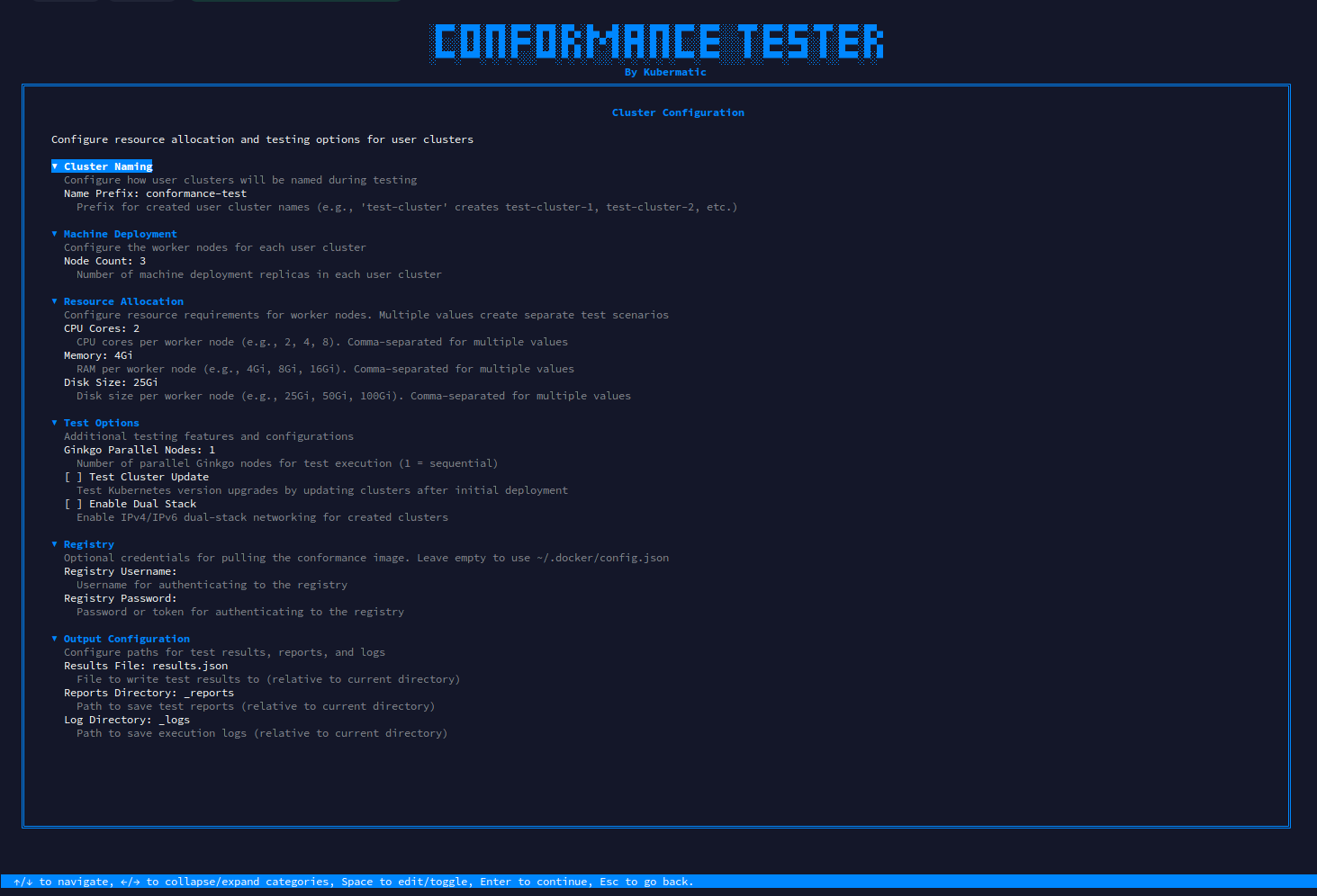Cluster Configuration